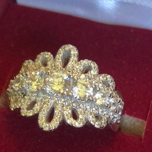 925 and CZ cocktail ring